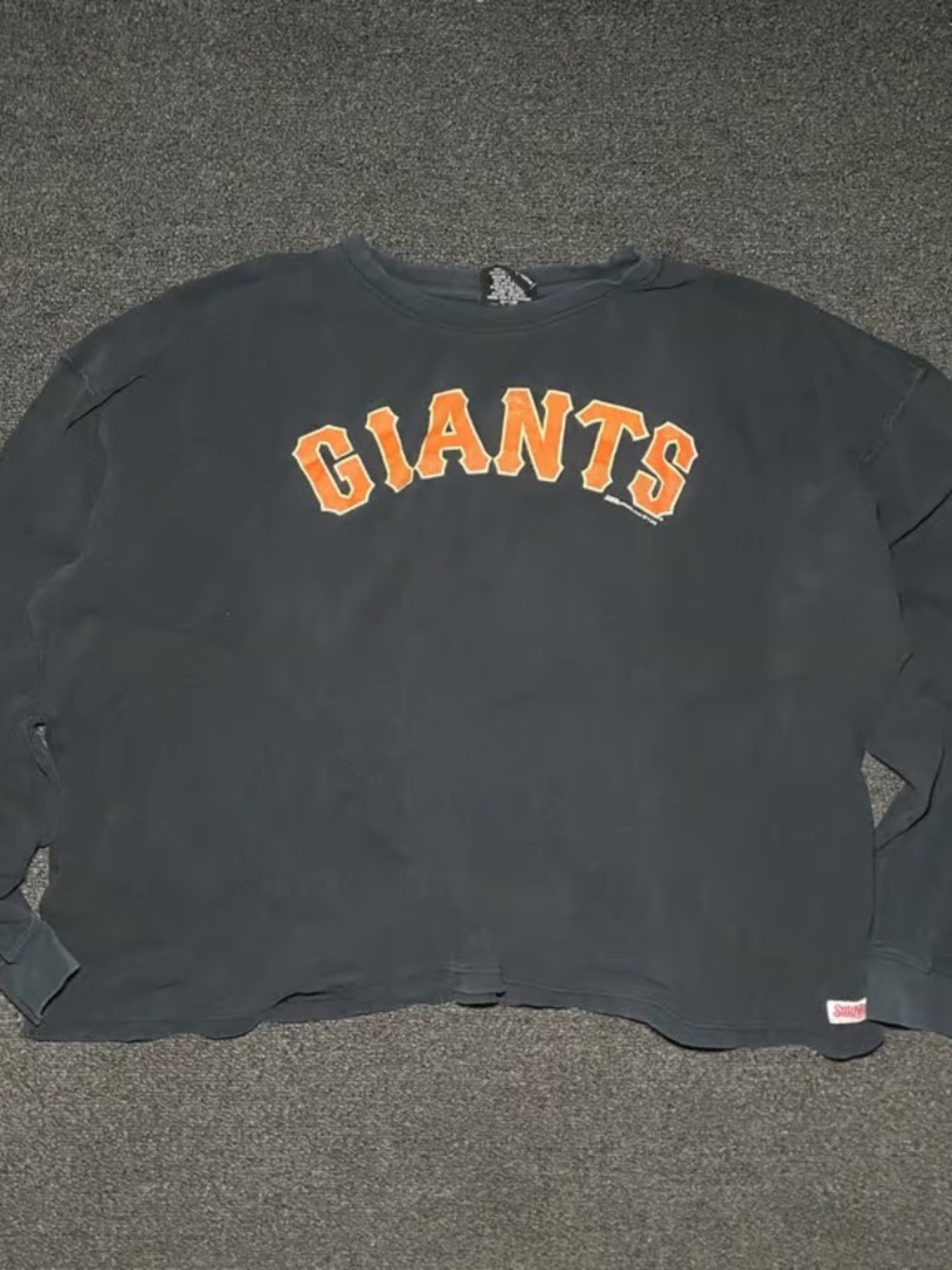 San Francisco giants mlb waffle thermal embroidered boxy shirt size 2xl